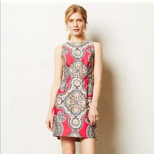 Anthropologie Moulinette Soeurs dress with back cutout, pink, sz 6